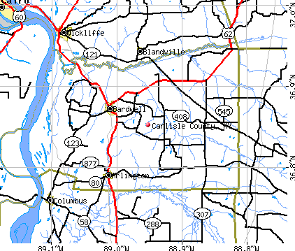 Carlisle County, KY map