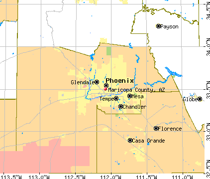 Maricopa County, AZ map