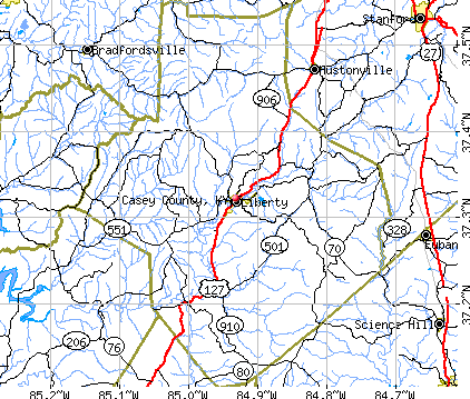 Casey County, KY map