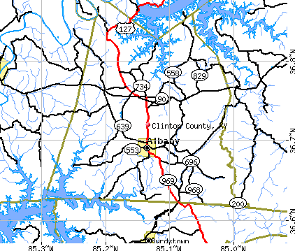 Clinton County, KY map