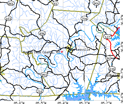 Cumberland County, KY map