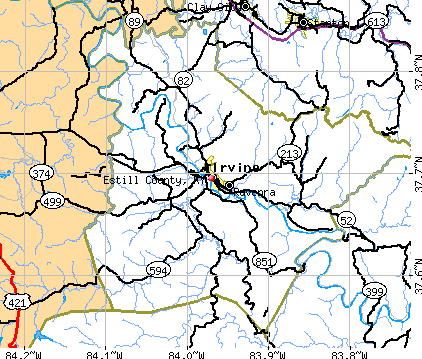 Estill County, KY map