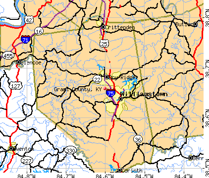 Grant County, KY map