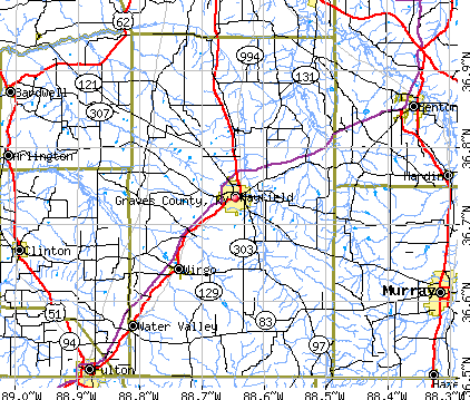 Graves County, KY map