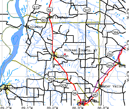 Hickman County, KY map