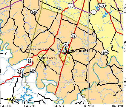 Jessamine County, KY map