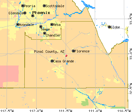 Pinal County, AZ map