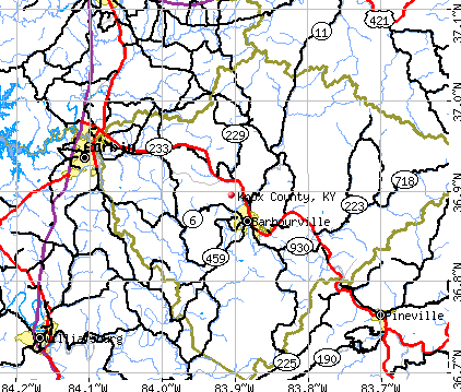Knox County, KY map