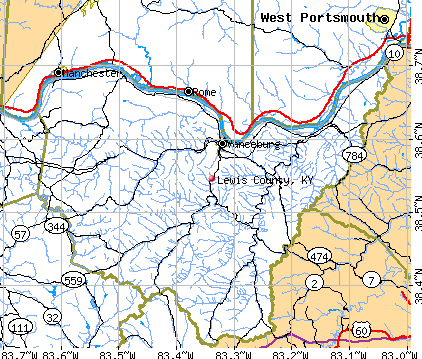 Lewis County, KY map