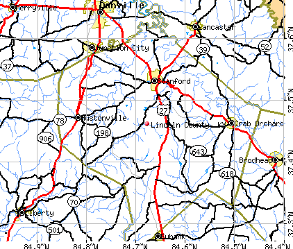 Lincoln County, KY map