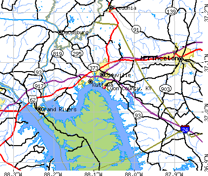 Lyon County, KY map