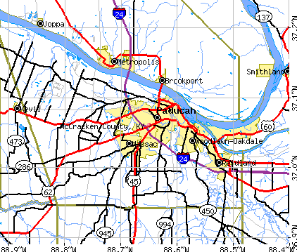 McCracken County, KY map
