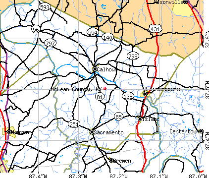 McLean County, KY map