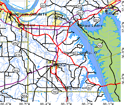 Marshall County, KY map