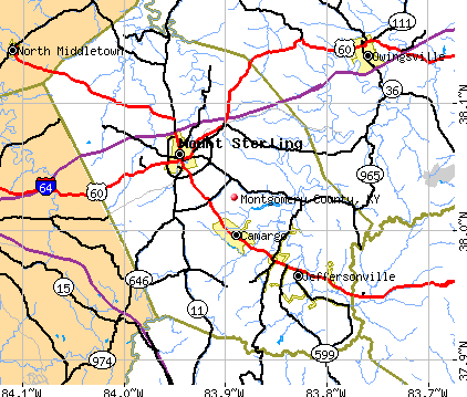 Montgomery County, KY map