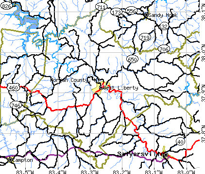 Morgan County, KY map