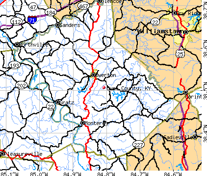 Owen County, KY map