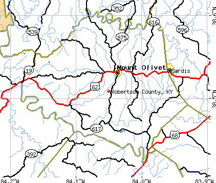 Robertson County, KY map