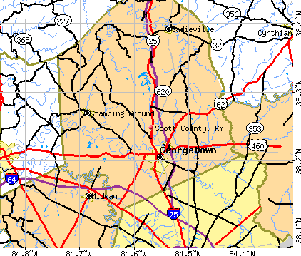 Scott County, KY map