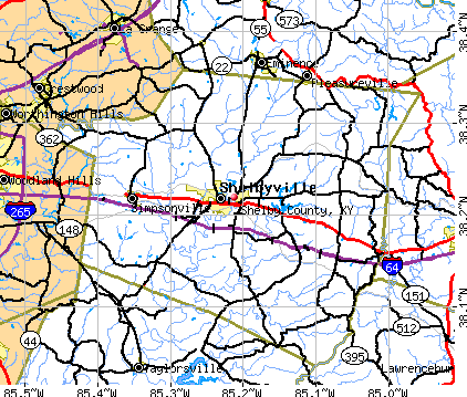 Shelby County, KY map