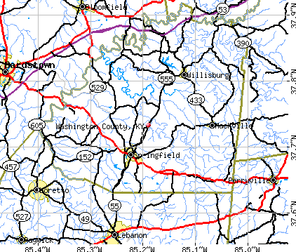 Washington County, KY map