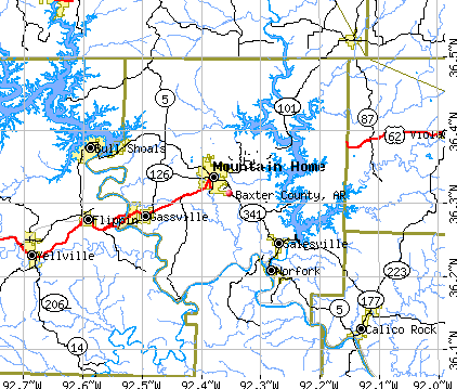 Baxter County, AR map