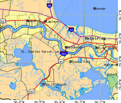 St. Charles Parish, LA map