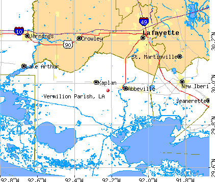 Vermilion Parish, LA map