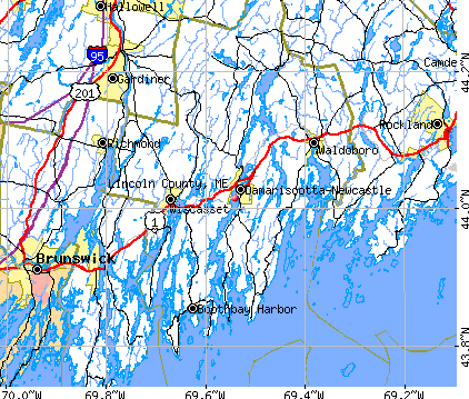 Lincoln County, ME map