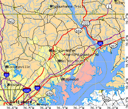 Harford County, MD map