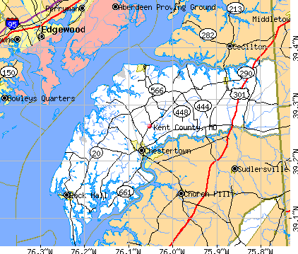 Kent County, MD map