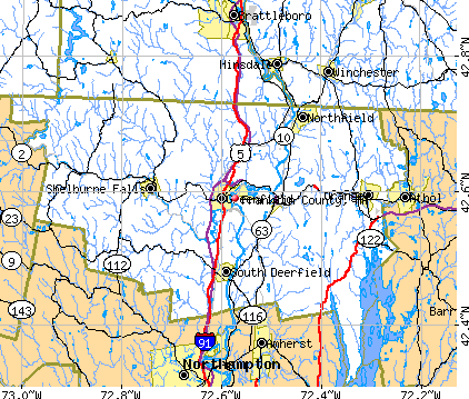 Franklin County, MA map