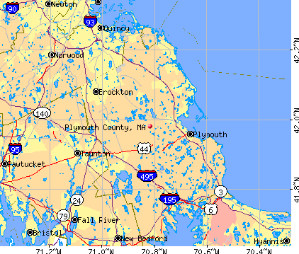 Plymouth County, MA map