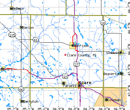 Clare County Township Map Clare County, Michigan Detailed Profile - Houses, Real Estate, Cost Of  Living, Wages, Work, Agriculture, Ancestries, And More