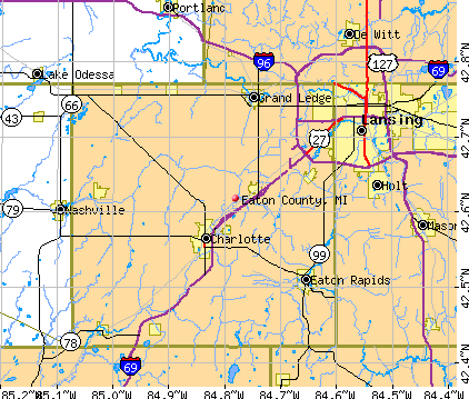 Eaton County, MI map