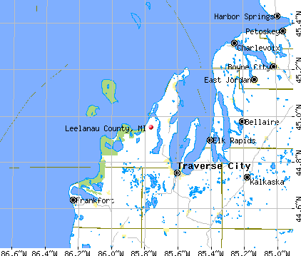 Leelanau County, MI map