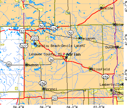 Lenawee County, MI map
