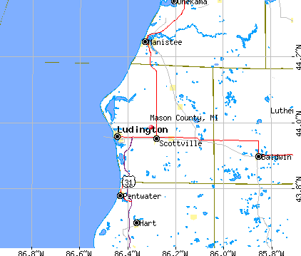 Mason County, MI map