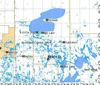 Beltrami County, MN map