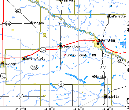 Brown County, MN map