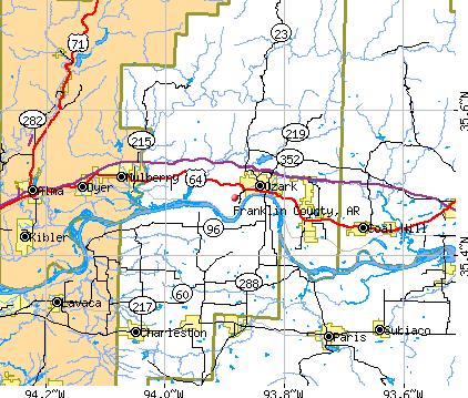 Franklin County, AR map