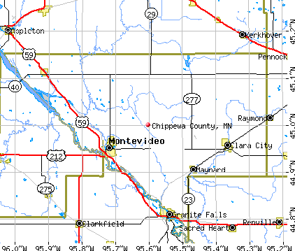 Chippewa County, MN map