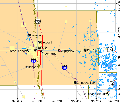 Clay County, MN map