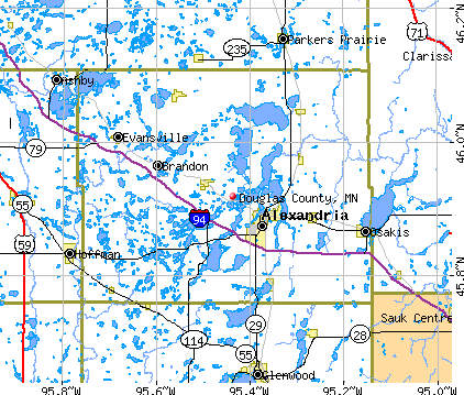 Douglas County, MN map