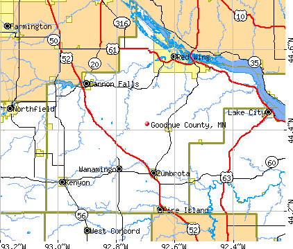 Goodhue County, MN map