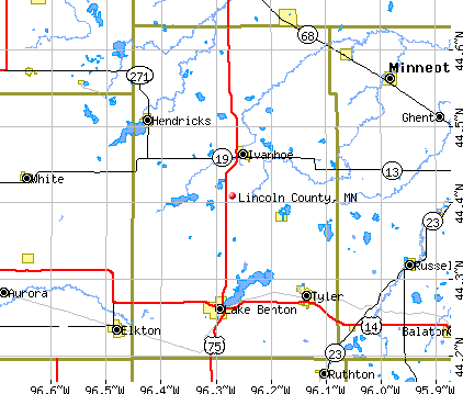 Lincoln County, MN map