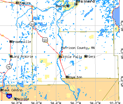 Morrison County, MN map