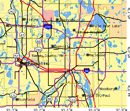Ramsey County, MN map