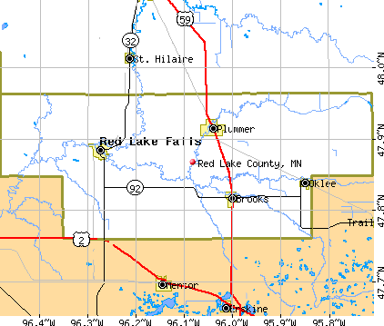 Red Lake County, MN map
