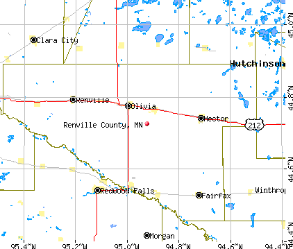Renville County, MN map